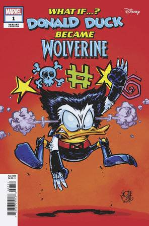 WHAT IF DONALD DUCK BECAME WOLVERINE #1 YOUNG VAR