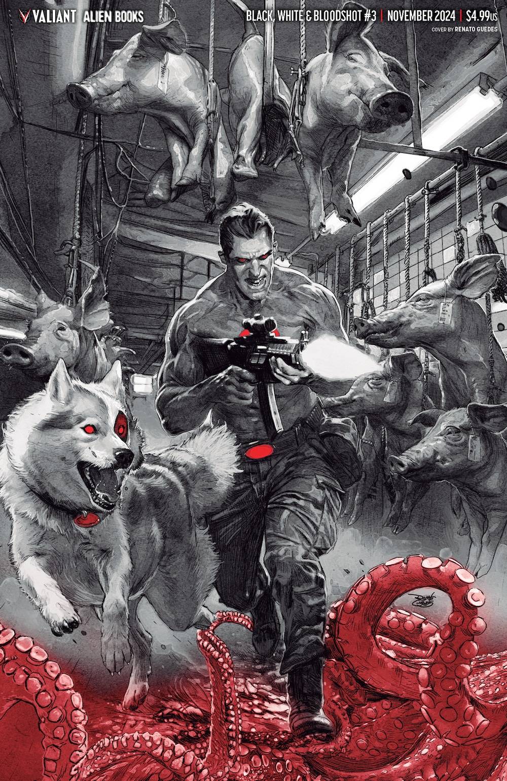 Black White & Bloodshot #3 (Of 4) Cover E Guedes Virgin (Mature)