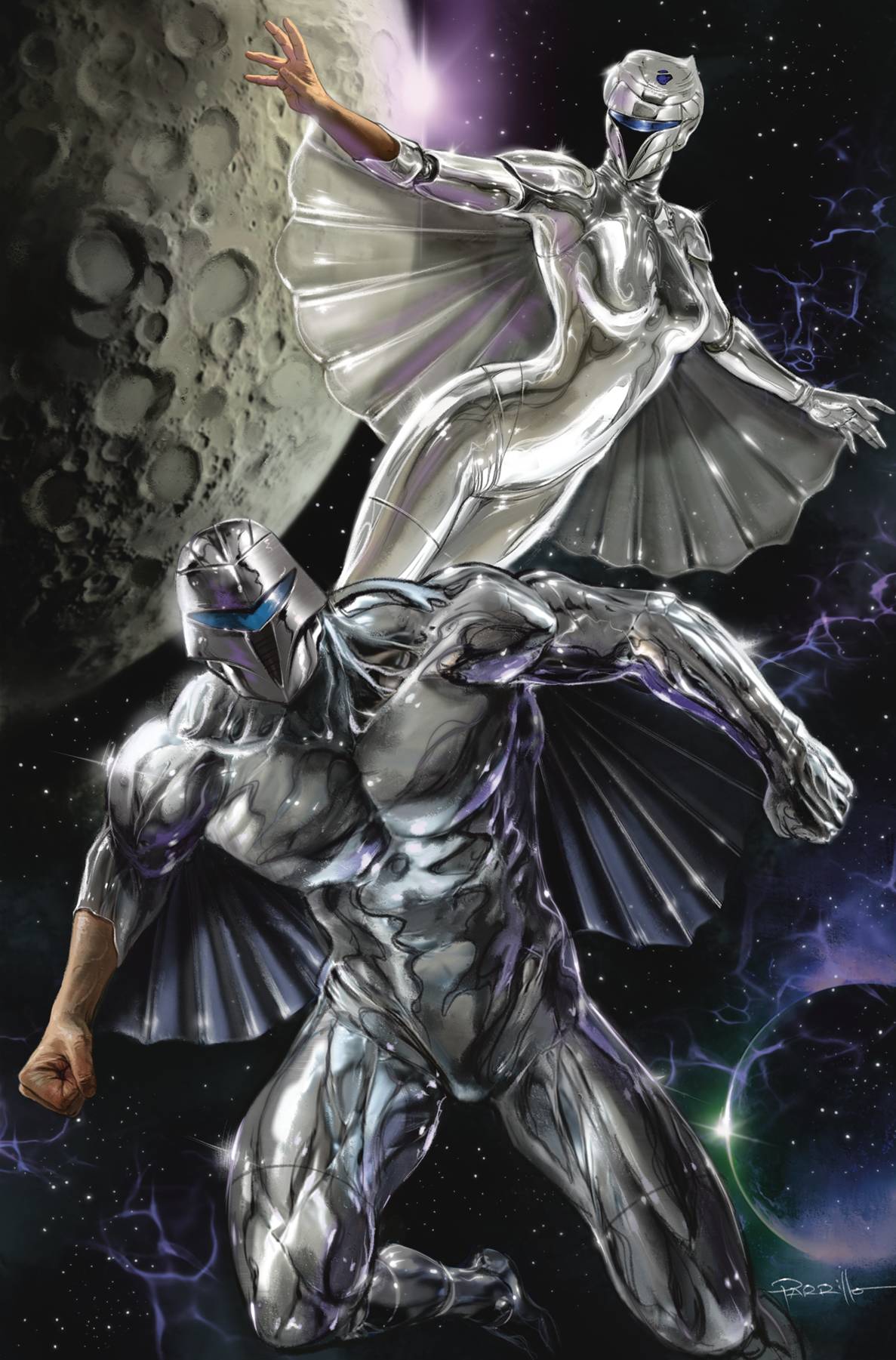 SILVERHAWKS #1 CVR P PARRILLO METAL PREMIUM (C: 1-1-2)