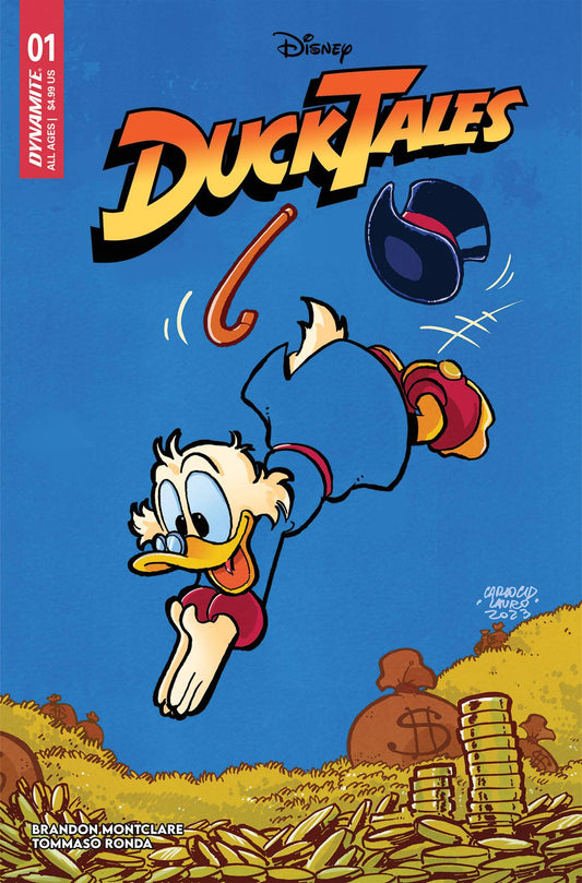 DUCKTALES #1 CVR Z LAURO PREMIUM EMBOSSED METAL DE EXC (C: 1