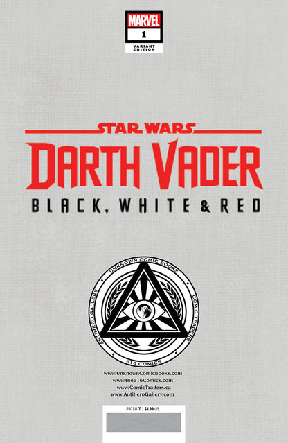 STAR WARS: DARTH VADER - BLACK, WHITE & RED #1 UNKNOWN COMICS KAARE ANDREWS EXCLUSIVE VAR (04/26/2023)