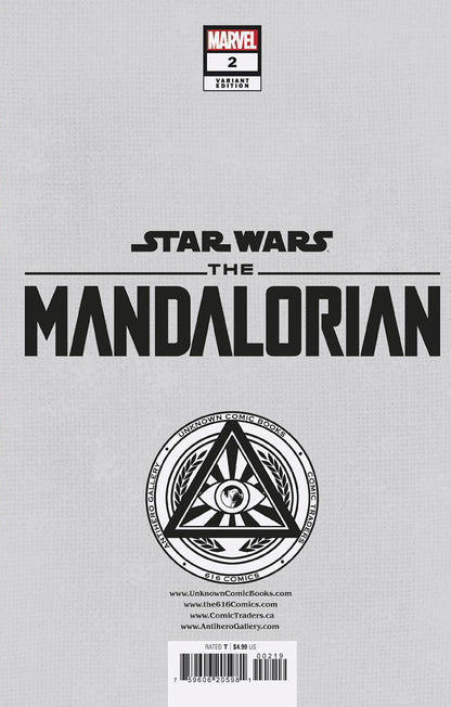 [Signed by Tyler Kirkham] STAR WARS: THE MANDALORIAN SEASON 2 #2 UNKNOWN COMICS TYLER KIRKHAM EXCLUSIVE VIRGIN VAR [IN STOCK]