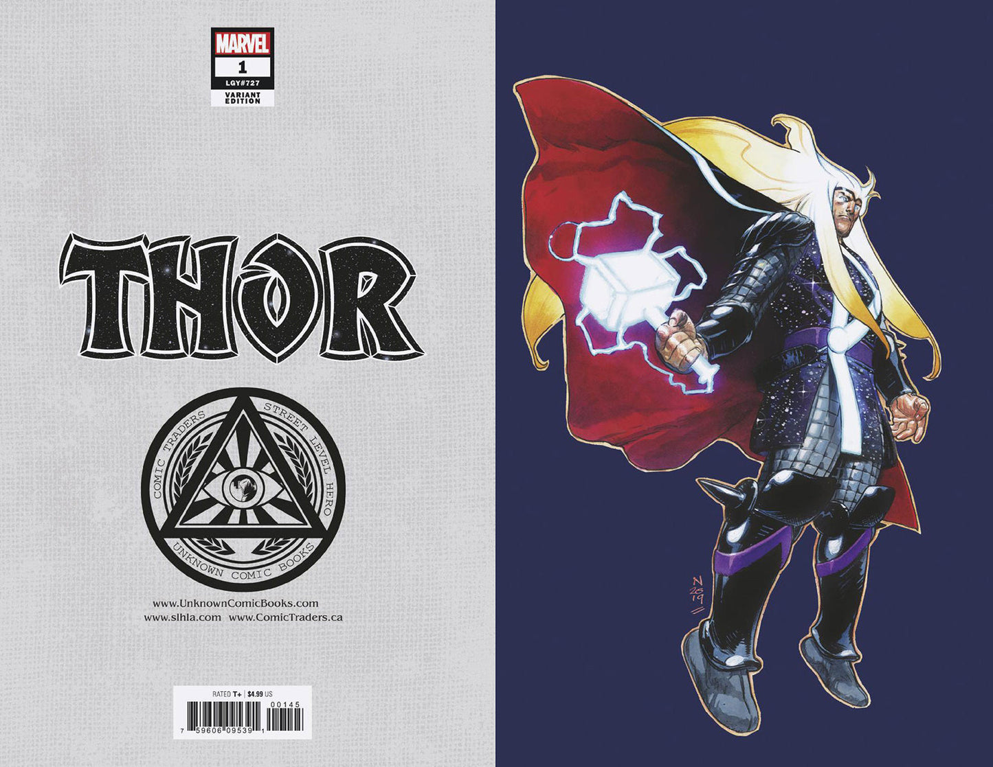 THOR #1 UNKNOWN COMICS EXCLUSIVE 3RD PTG VIRGIN VAR (09/09/2020)