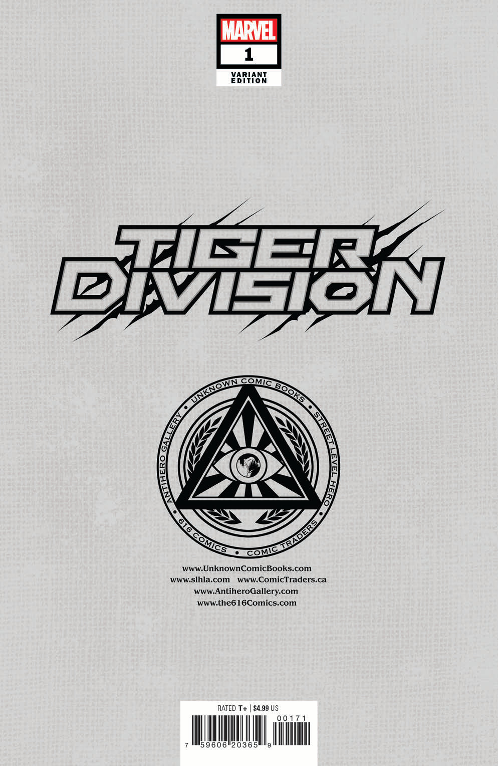 TIGER DIVISION #1 UNKNOWN COMICS LOBOS EXCLUSIVE VIRGIN VAR (11/02/2022)