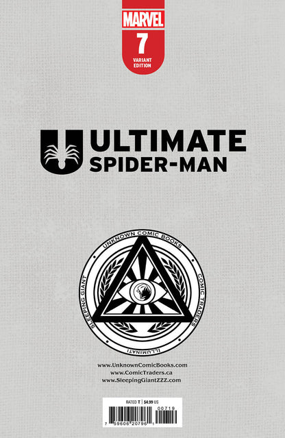 [2 Pack] Ultimate Spider-Man #7 Unknown Comics Tyler Kirkham Exclusive Var (07/31/2024)