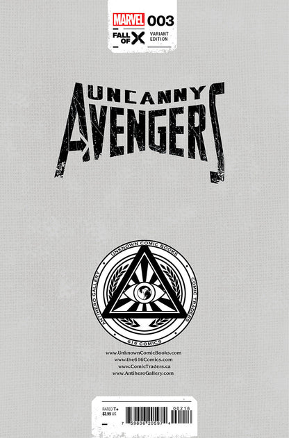 UNCANNY AVENGERS #3 [FALL] UNKNOWN COMICS EJIKURE EXCLUSIVE VIRGIN VAR (10/25/2023)