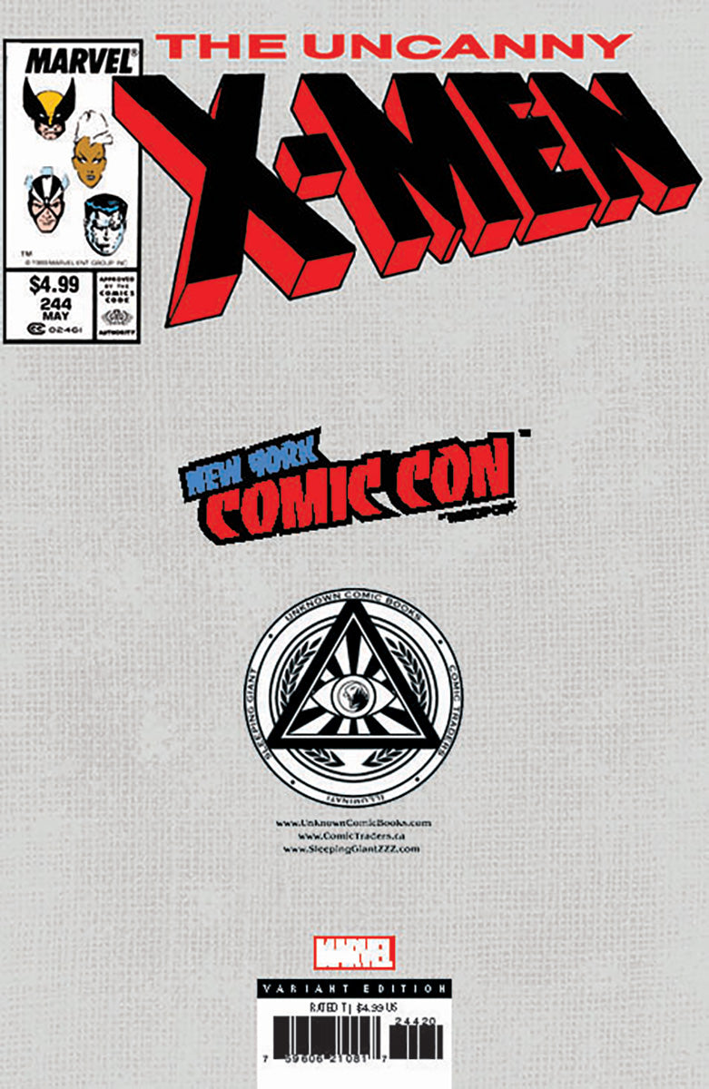 [Foil] Uncanny X-Men #244 Facsimile Unknown Comics Nathan Szerdy Exclusive Virgin Nycc 2024 Var (10/23/2024)