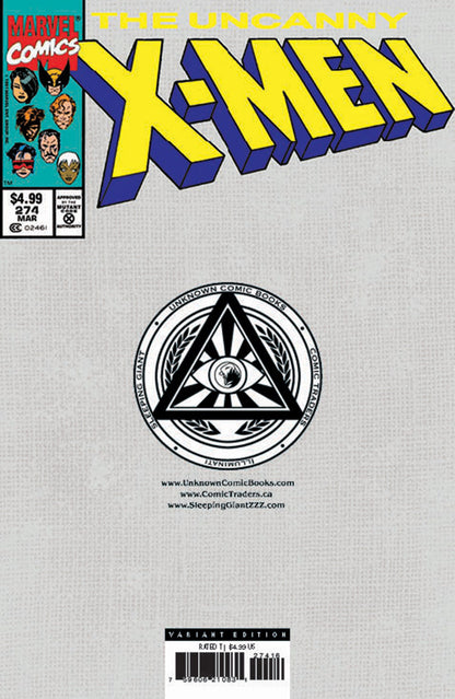 UNCANNY X-MEN #274 FACSIMILE UNKNOWN COMICS TYLER KIRKHAM EXCLUSIVE VAR (09/04/2024)