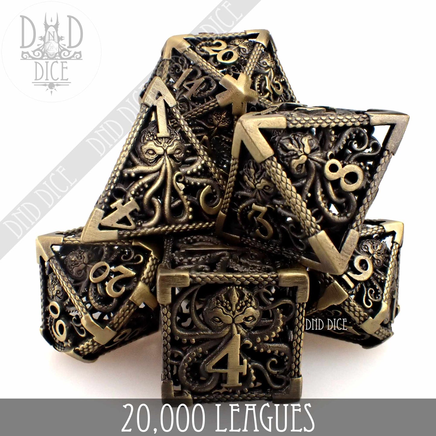 20,000 Leagues Metal Dice Set (Gift Box)