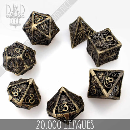 20,000 Leagues Metal Dice Set (Gift Box)