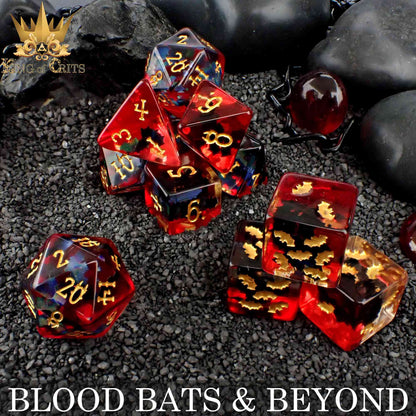 Blood Bats & Beyond 11 Dice Set