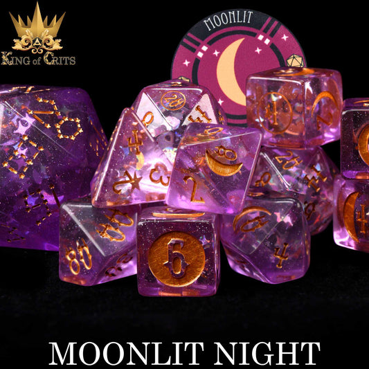 Moonlit Night 12 Dice Set