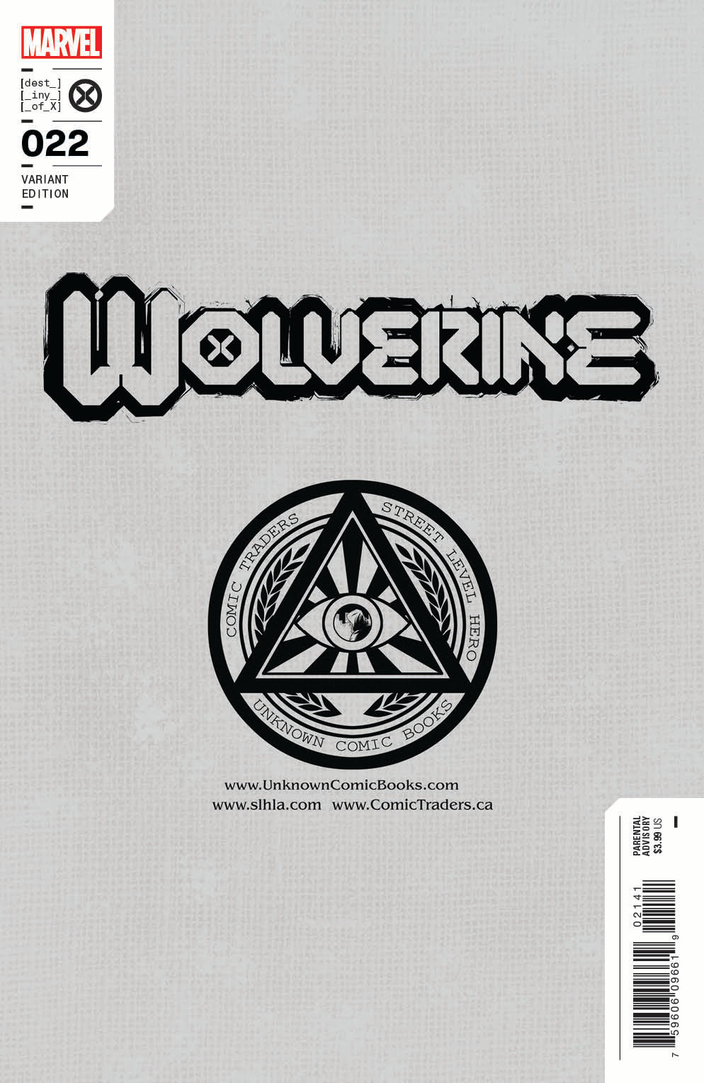 WOLVERINE #22 UNKNOWN COMICS IVAN TAO EXCLUSIVE VAR (06/15/2022)