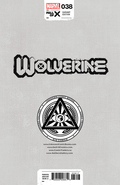 WOLVERINE #38 [FALL] UNKNOWN COMICS DAVID NAKAYAMA HELLFIRE EXCLUSIVE VAR (10/11/2023)