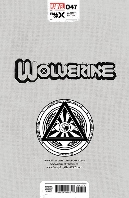 [2 Pack] Wolverine #47 Unknown Comics Mico Suayan  Exclusive Var (04/10/2024)