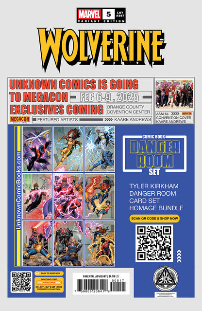[2 PACK] Wolverine #5 Unknown Comics Ejikure Exclusive Var (01/08/2025)