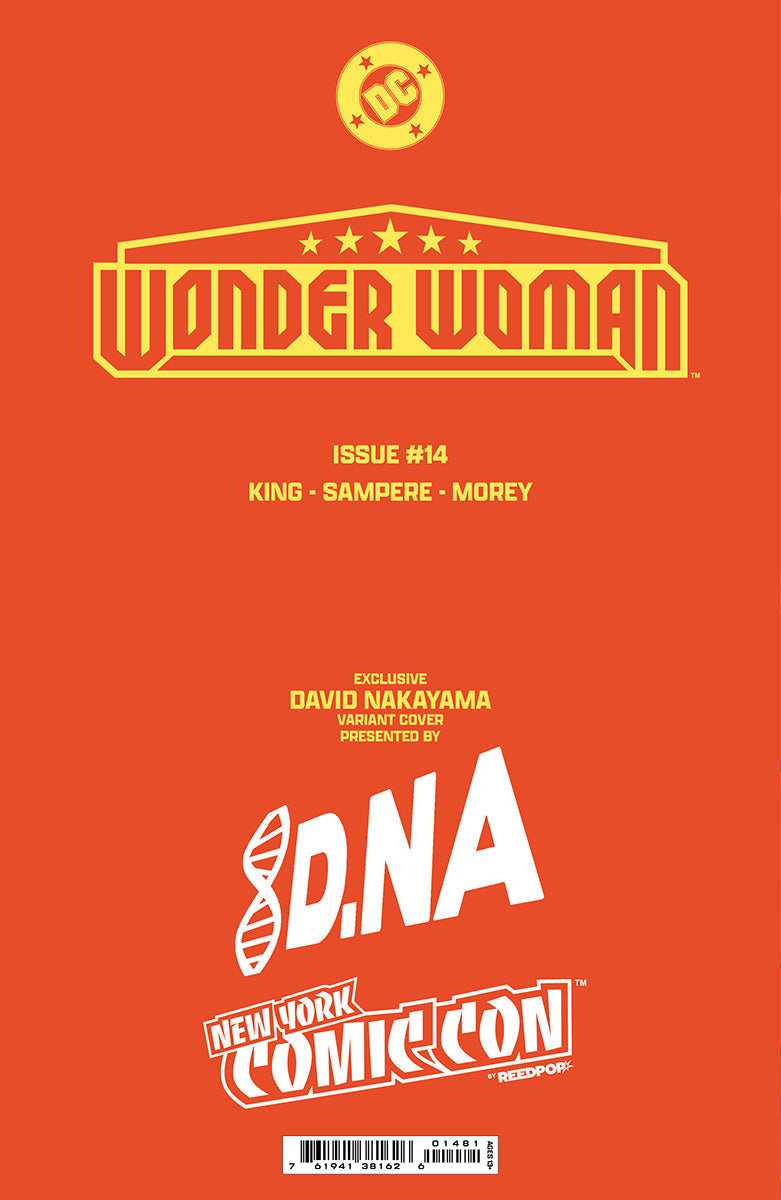 [FOIL] WONDER WOMAN #14 DAVID NAKAYAMA NYCC 2024 EXCLUSIVE VIRGIN VAR  (10/23/2024)