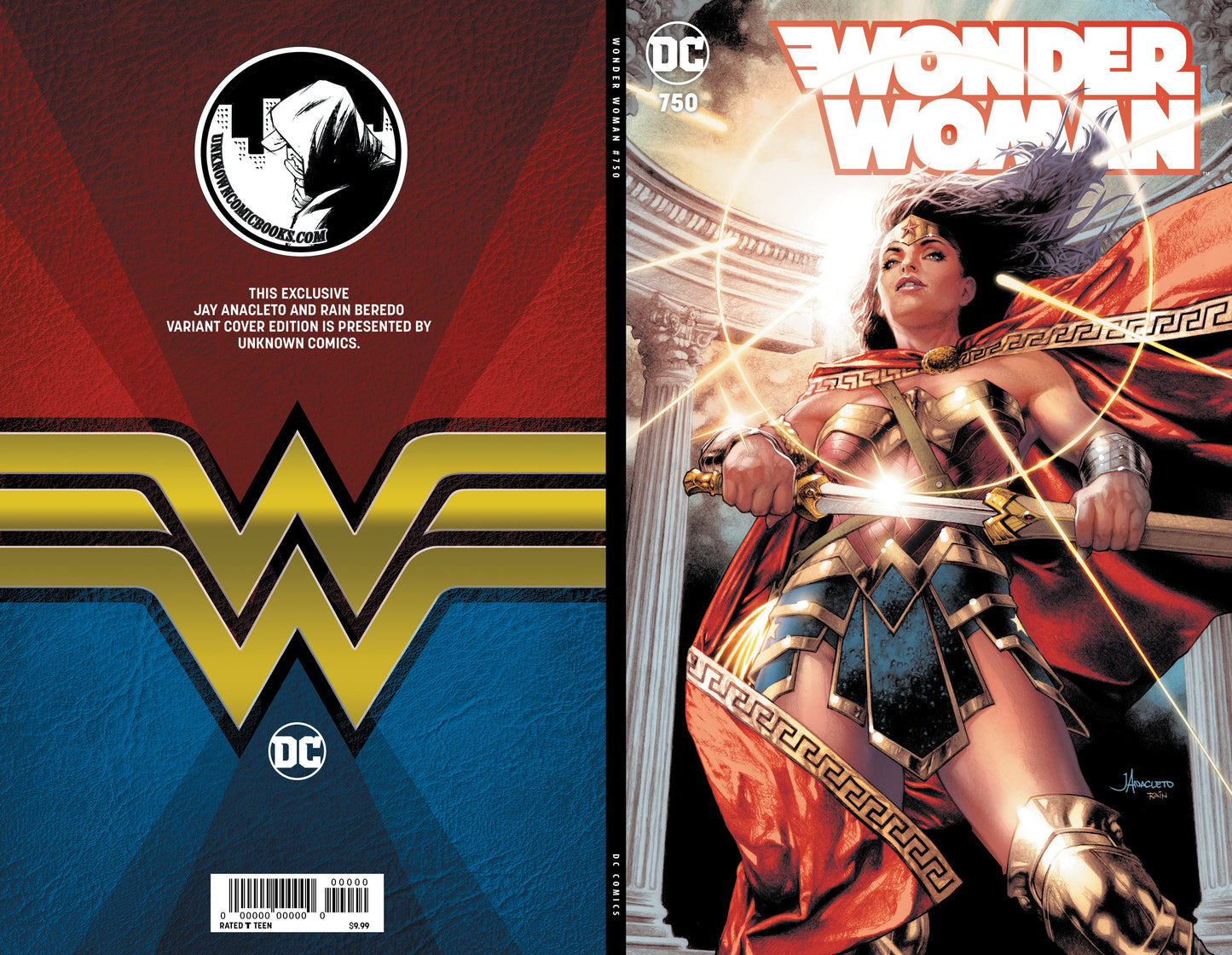 WONDER WOMAN #750 UNKNOWN COMICS JAY ANACLETO EXCLUSIVE VAR (01/22/2020)