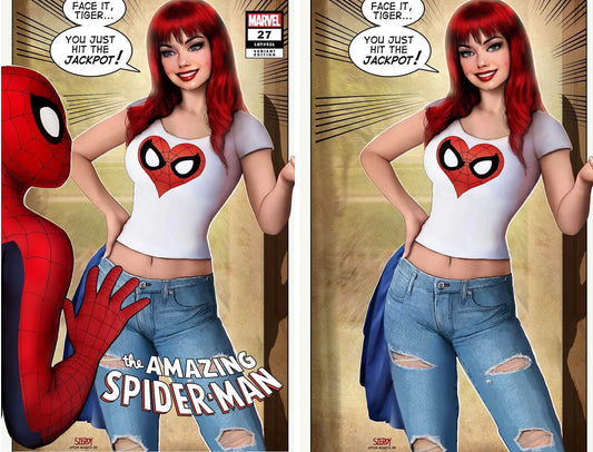 AMAZING SPIDER-MAN #27 (NATHAN SZERDY EXCLUSIVE TRADE/VIRGIN VARIANT SET)