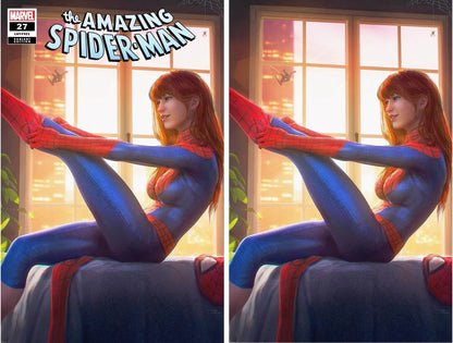 AMAZING SPIDER-MAN #27 (TIAGO DA SILVA EXCLUSIVE TRADE/VIRGIN VARIANT SET)