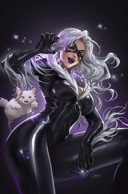 AMAZING SPIDER-MAN #34 (LEIRIX LI EXCLUSIVE BLACK CAT TRADE/VIRGIN VARIANT SET)