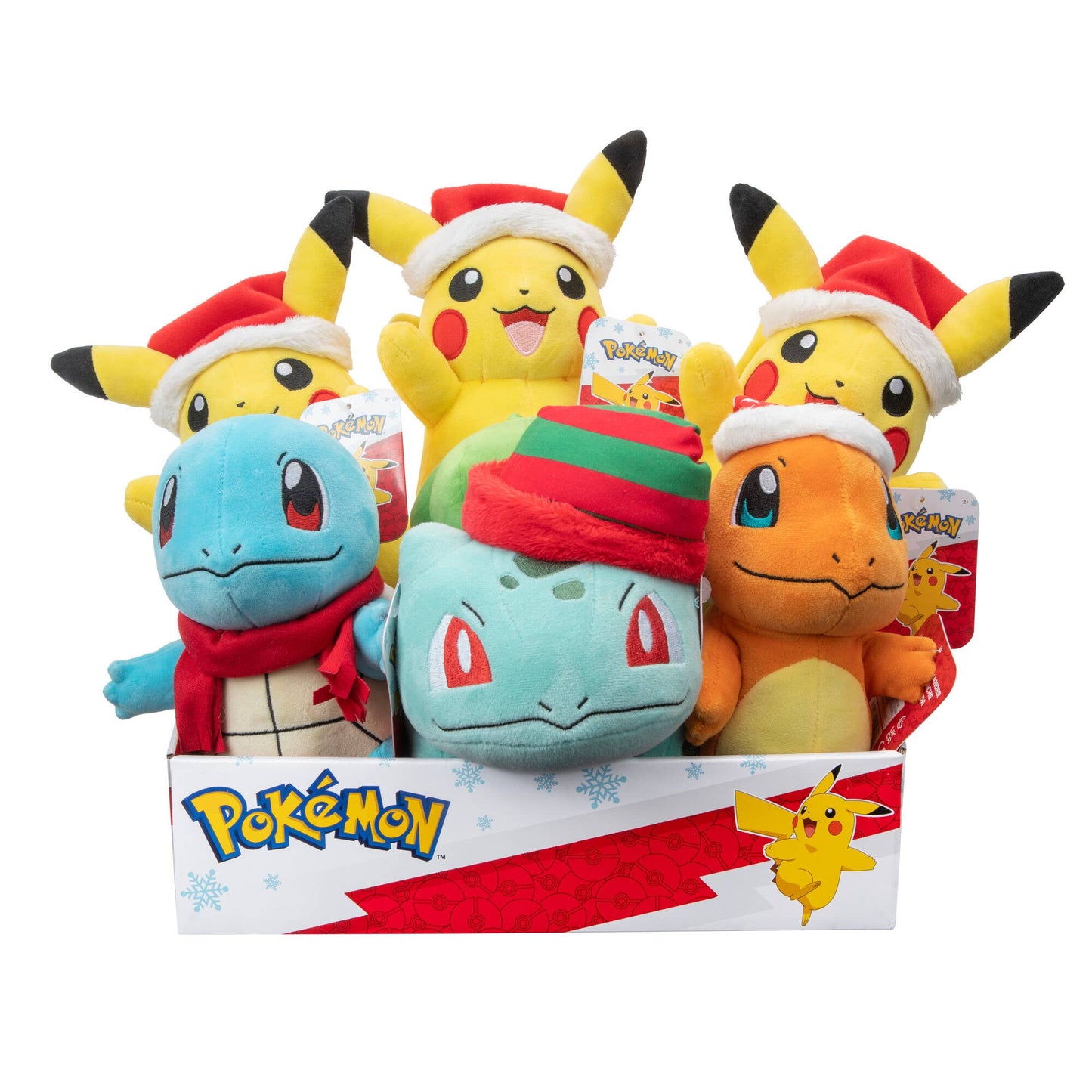 Pokemon 8in Holiday Plush Assortment in 6pc Display