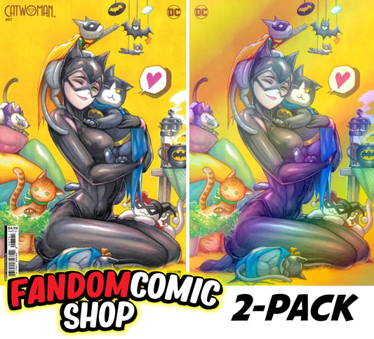 CATWOMAN #67 (RACHTA LIN VARIANT & EXCLUSIVE FOIL VIRGIN VARIANT SET)(2024)