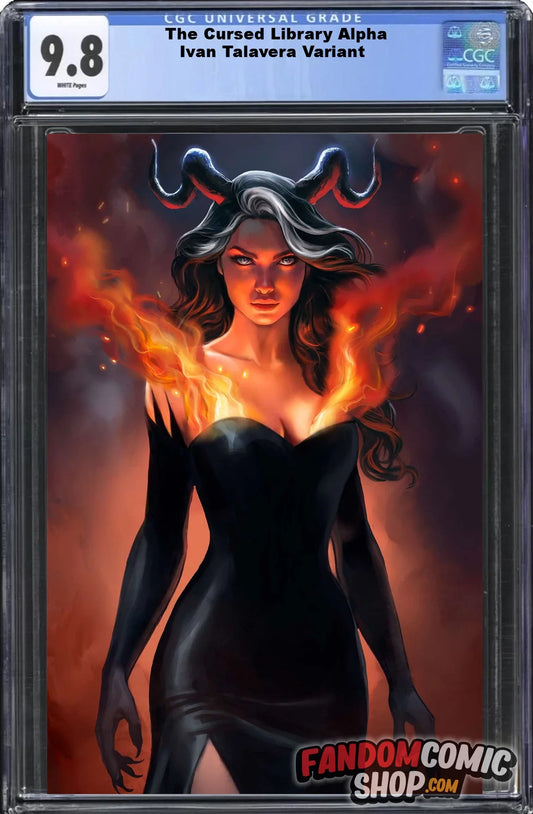 THE CURSED LIBRARY ALPHA (IVAN TALAVERA EXCLUSIVE VIRGIN VARIANT A)(2024) ~ CGC Graded 9.8