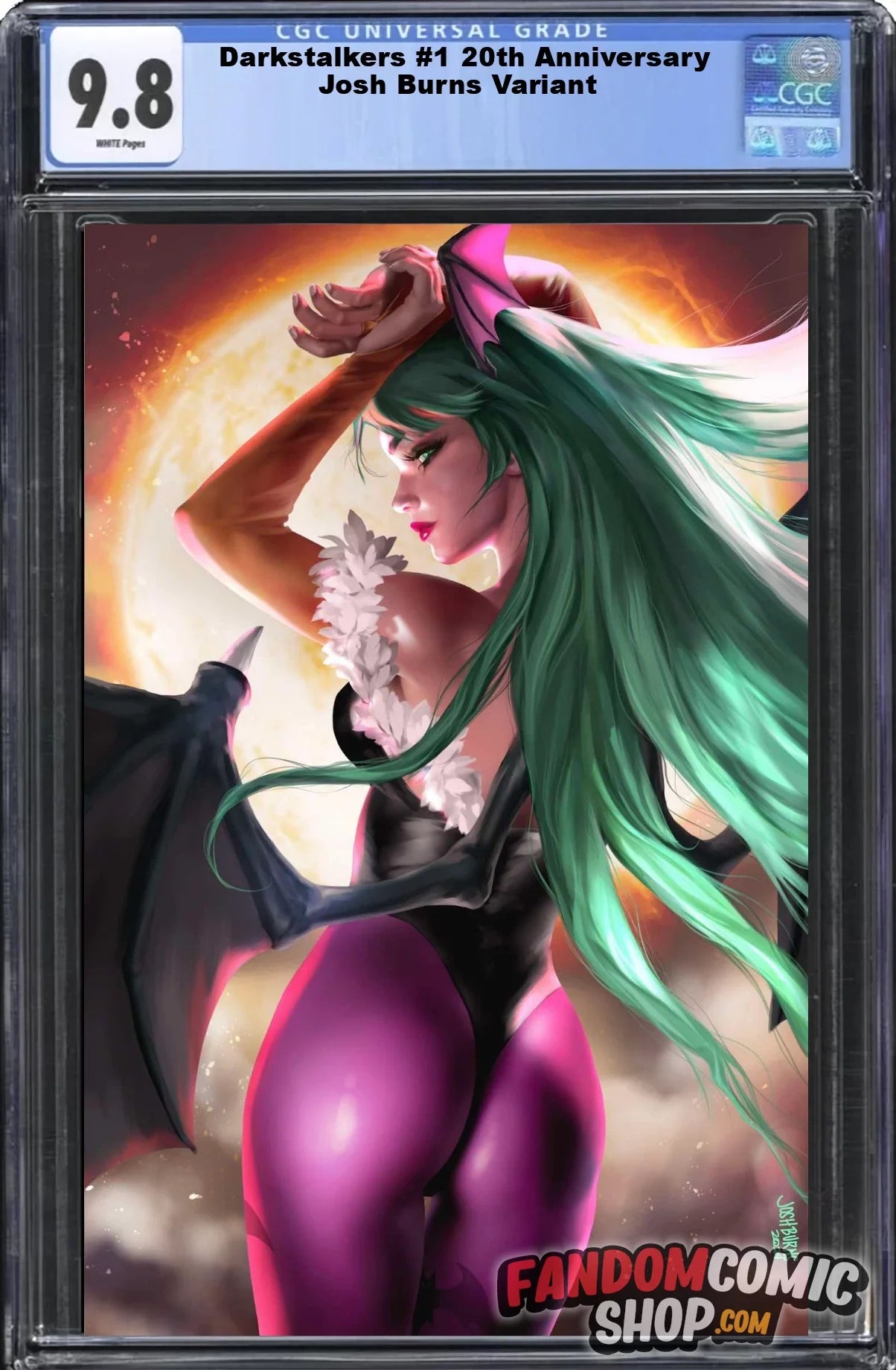 DARKSTALKERS #1 ~ 20TH ANNIVERSARY (JOSH BURNS EXCLUSIVE VIRGIN VARIANT A)(2024) ~ CGC Graded 9.8