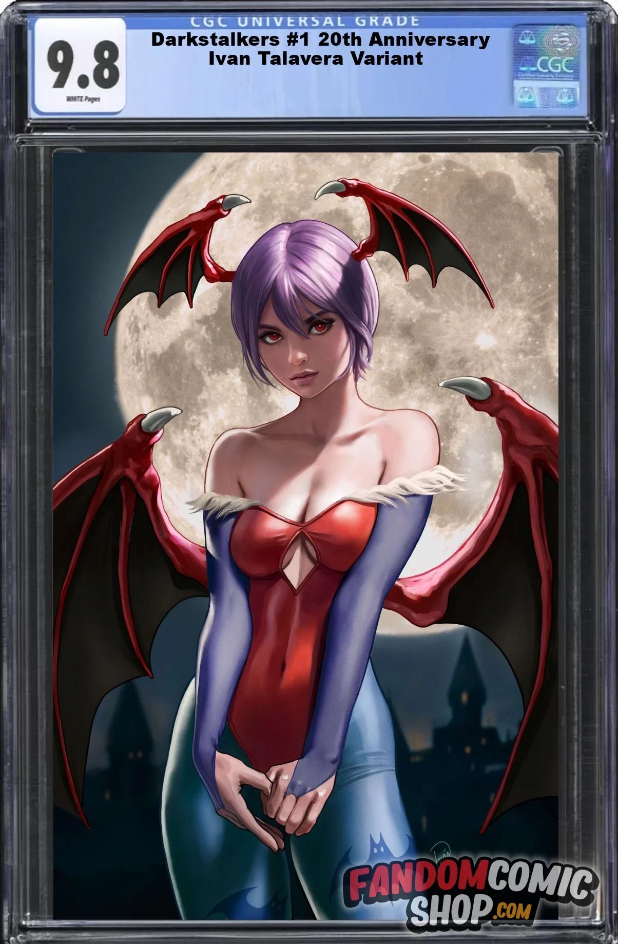 DARKSTALKERS #1 ~ 20TH ANNIVERSARY (IVAN TALAVERA EXCLUSIVE VIRGIN VARIANT B)(2024) ~ CGC Graded 9.8