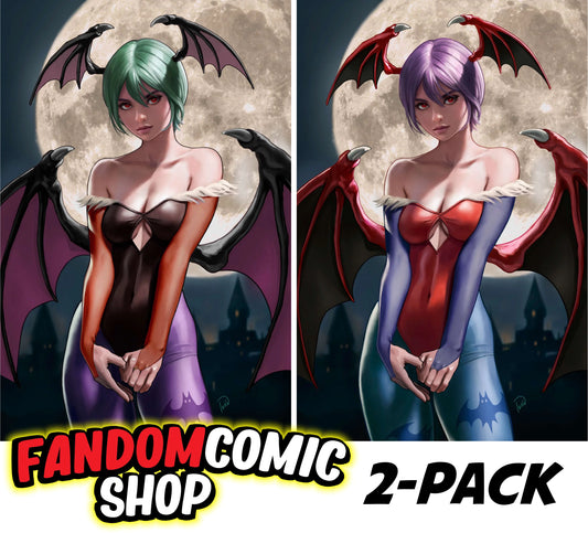 DARKSTALKERS #1 ~ 20TH ANNIVERSARY (IVAN TALAVERA EXCLUSIVE VIRGIN VARIANT A & B SET)(2024)