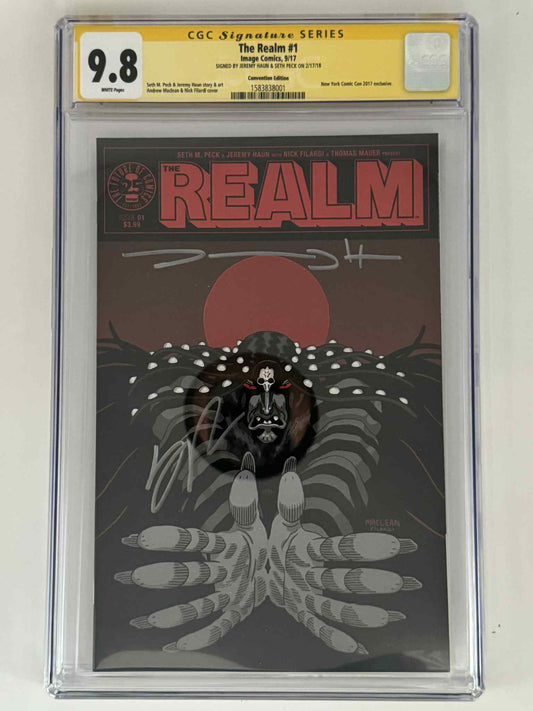 [Double Signed by Jeremy Haun | Seth Peck] The Realm #1 CGC 9.8 Yellow Label Andrew Maclean | Nick Filardi Exclusive Var