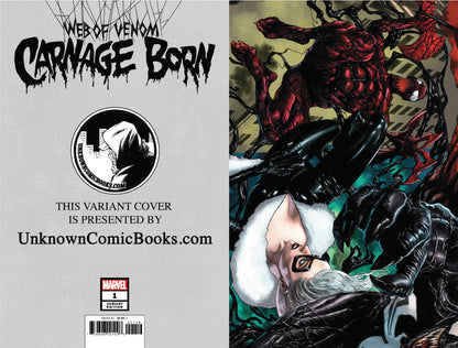 WEB OF VENOM CARNAGE BORN #1 UNKNOWN COMIC BOOKS SUAYAN VIRGIN EXCLUSIVE 11/21/2018