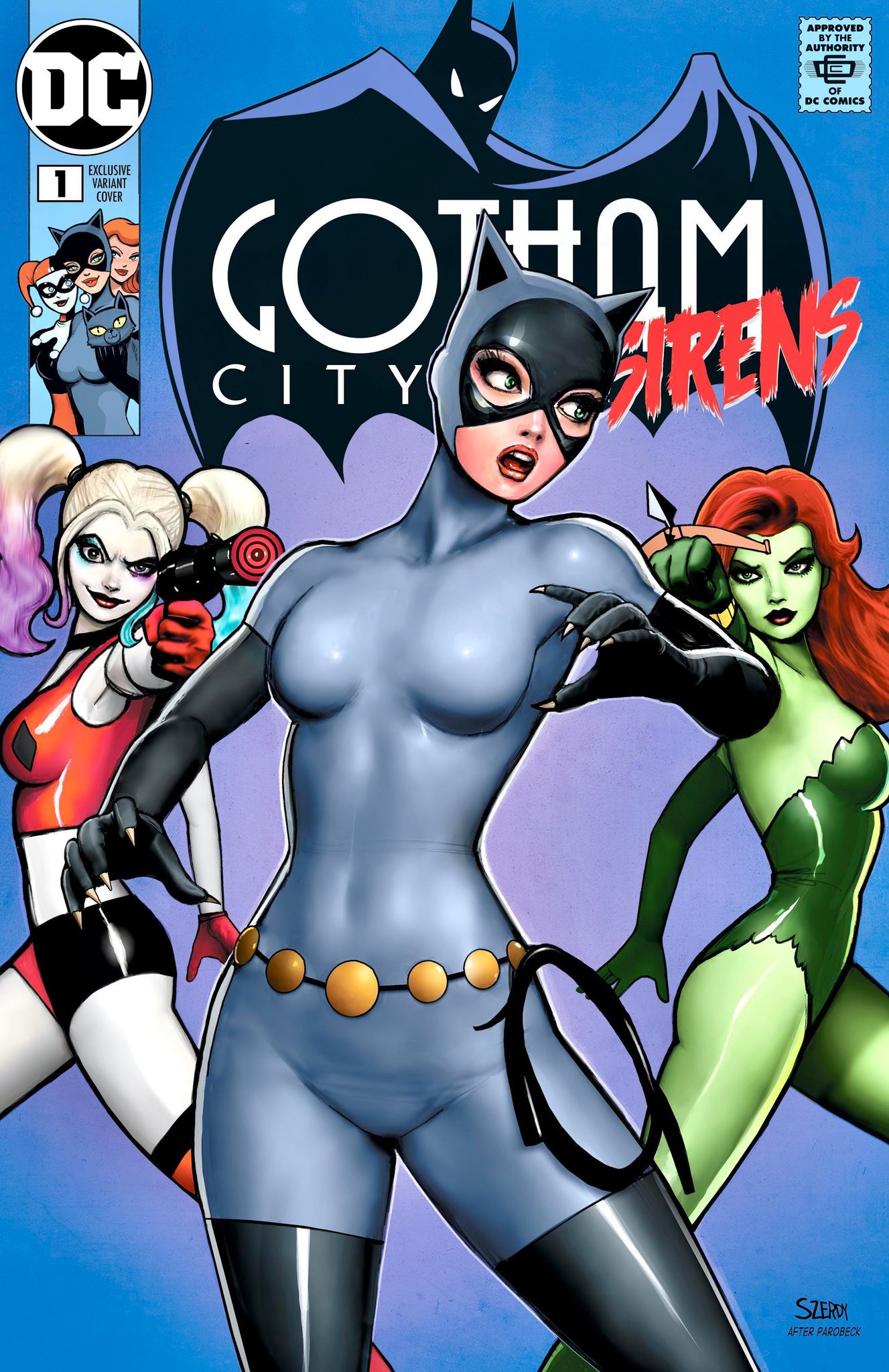 GOTHAM CITY SIRENS #1 (NATHAN SZERDY EXCLUSIVE TRADE/VIRGIN VARIANT SET)(2024) ~ DC Comics