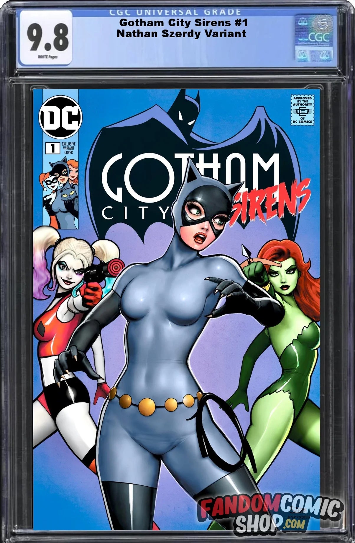 GOTHAM CITY SIRENS #1 (NATHAN SZERDY EXCLUSIVE HOMAGE VARIANT)(2024) ~ CGC Graded 9.8