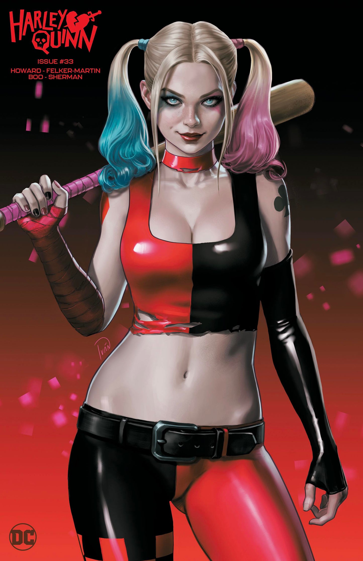 HARLEY QUINN #33 (IVAN TALAVERA EXCLUSIVE TRADE/MINIMAL VARIANT SET)(2023) ~ DC Comics