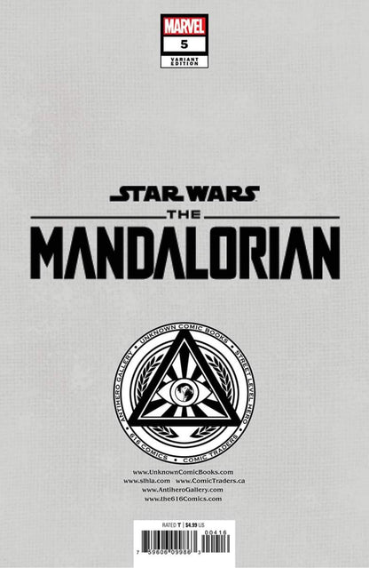 STAR WARS: THE MANDALORIAN #5 UNKNOWN COMICS PATCH ZIRCHER EXCLUSIVE VAR (11/02/2022)