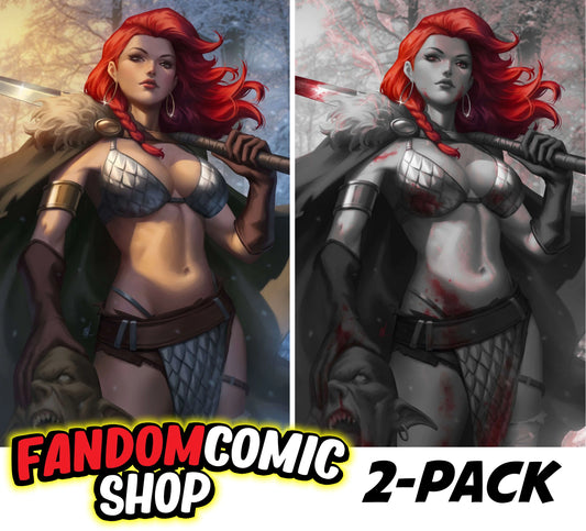 RED SONJA: DEATH AND THE DEVIL #1 (EJIKURE EXCLUSIVE VIRGIN VARIANT A & B SET)