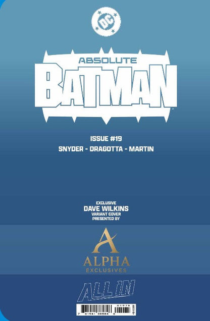 Absolute Batman #19 David Wilkins Alpha Exclusives Pre-order
