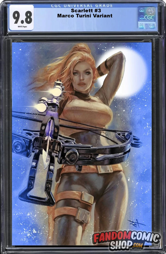 SCARLETT #3 (MARCO TURINI EXCLUSIVE VIRGIN VARIANT B) ~ CGC Graded 9.8