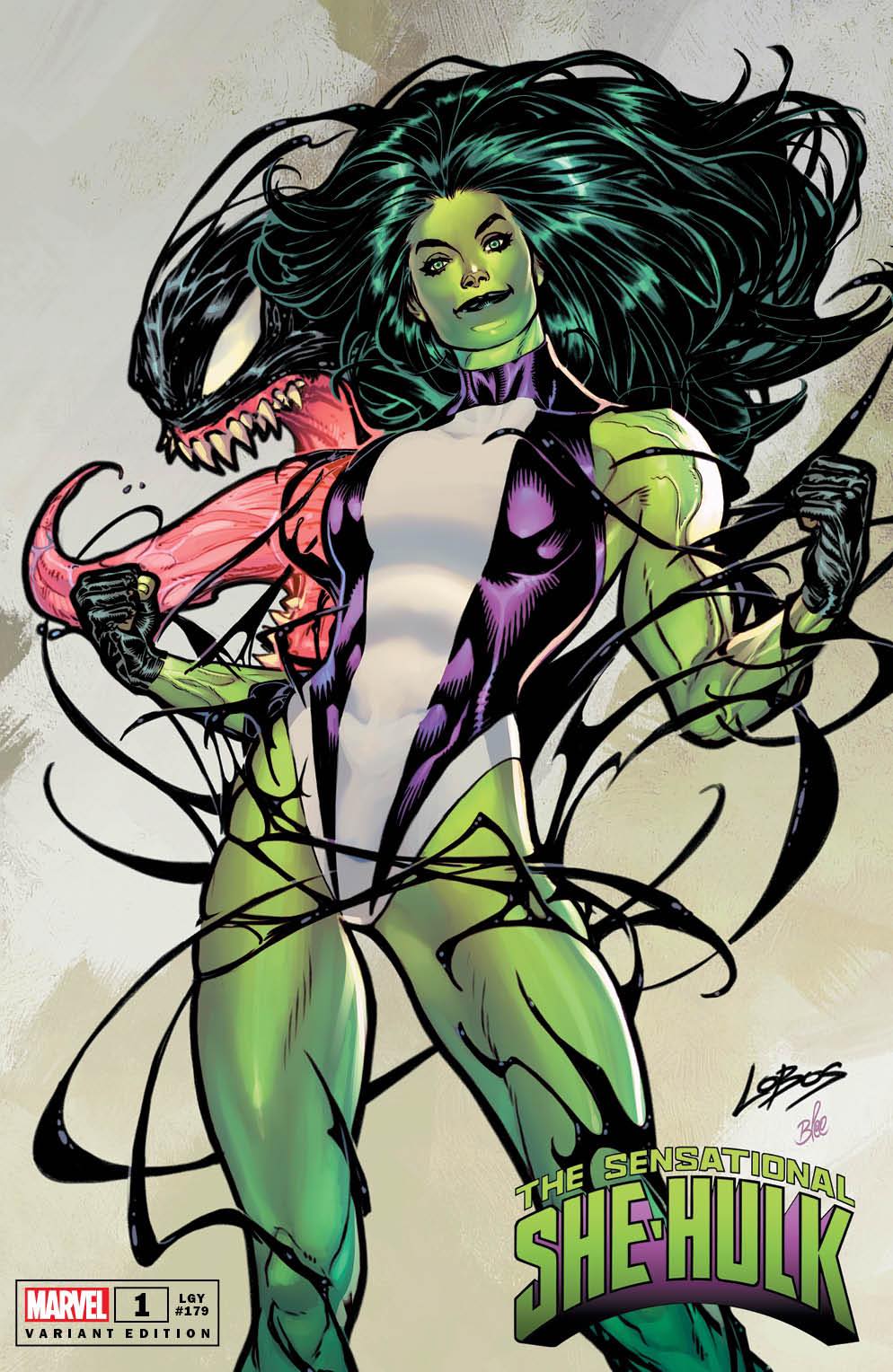 SENSATIONAL SHE-HULK #1 (PABLO "LOBOS" VILLALOBOS EXCLUSIVE VENOMIZED VARIANT) COMIC BOOK