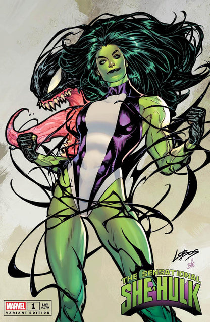 SENSATIONAL SHE-HULK #1 (PABLO "LOBOS" VILLALOBOS EXCLUSIVE VENOMIZED TRADE/VIRGIN VARIANT SET)