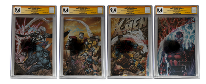 [TRIPLE SIGNED CGC YELLOW LABEL 4 PACK FOIL] X-Men 1991 #1 Facsimile Jim Lee | Claremont |  Williams Cover Var [Set #1]