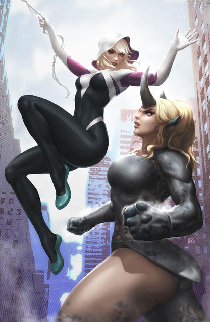 SPIDER-GWEN: SHADOW CLONES #4 (KENDRICK "KUNKKA" LIM EXCLUSIVE VIRGIN VARIANT)(2023) COMIC BOOK