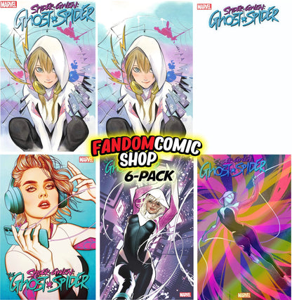 SPIDER-GWEN: GHOST SPIDER #1 (PEACH MOMOKO EXCLUSIVE TRADE/VIRGIN SET + FOIL, BLANK, FRISON & LOBOS VARIANTS)