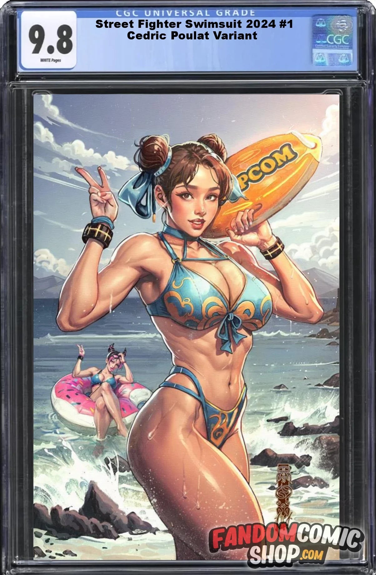 STREET FIGHTER 2024 SWIMSUIT ISSUE #1 (CEDRIC POULAT EXCLUSIVE VIRGIN VARIANT A)(2024) ~ CGC Graded 9.8