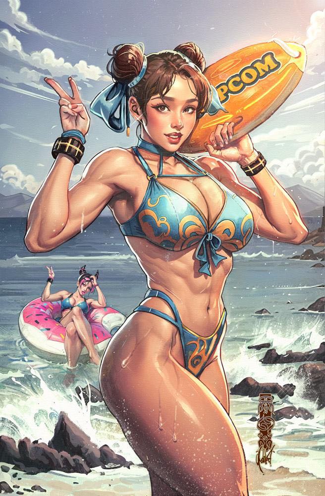 STREET FIGHTER 2024 SWIMSUIT ISSUE #1 (CEDRIC POULAT EXCLUSIVE VIRGIN VARIANT A)(2024) COMIC BOOK