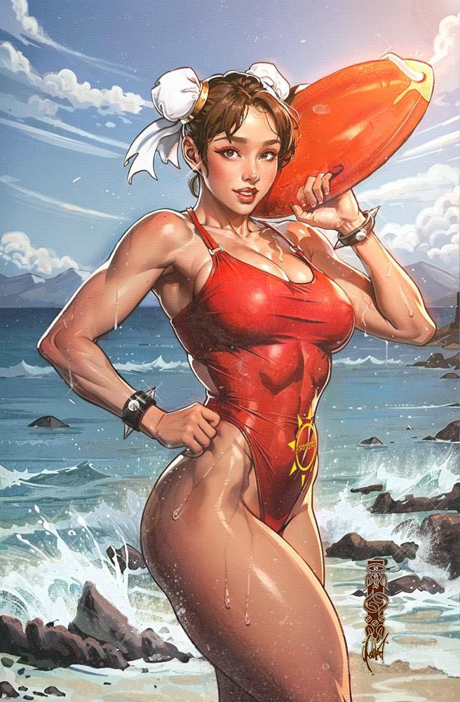 STREET FIGHTER 2024 SWIMSUIT ISSUE #1 (CEDRIC POULAT EXCLUSIVE VIRGIN VARIANT A & B SET)(2024)