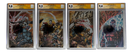 [TRIPLE SIGNED CGC YELLOW LABEL 4 PACK FOIL] X-Men 1991 #1 Facsimile Jim Lee | Claremont |  Williams Cover Var [Set #4]