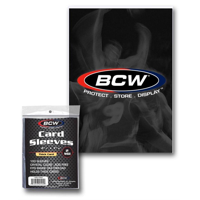 BCW Card Sleeves 2 3/4" x 3 13/16"